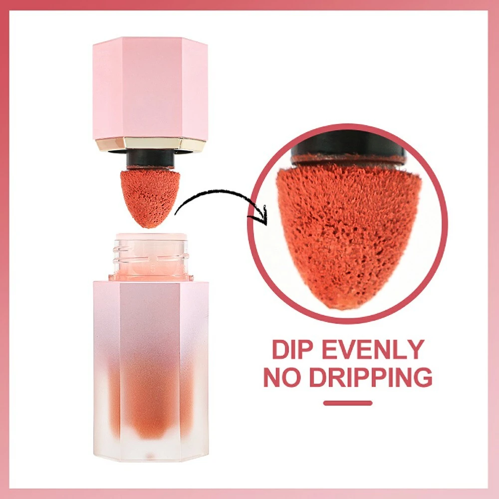 Blush liquide avec embout éponge, fard à joues mat et soyeux OM/ODM 1