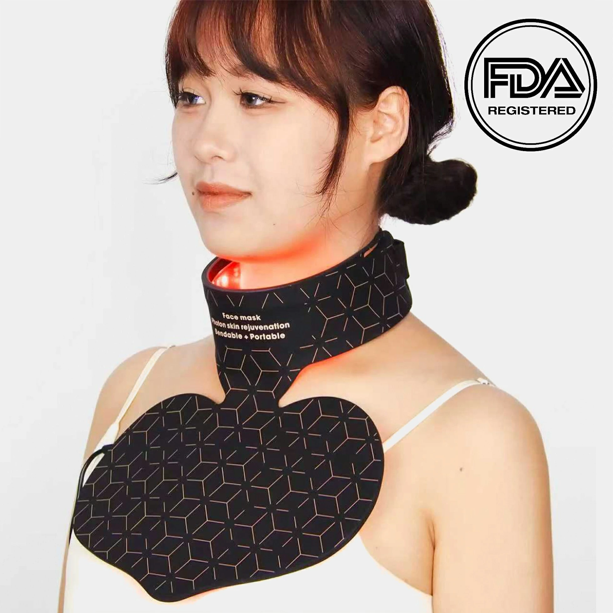 Sunsred N4 460 580 630 830nm - Almohadilla de terapia de luz infrarroja roja para el cuello 1