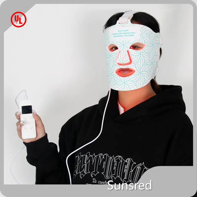 Kwabesifazane I-Red Light Face Mask eyenziwe yi-Sunsred 1