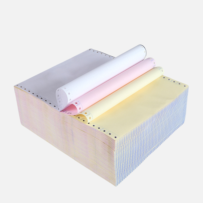 Fournisseurs spécialisés papier formulaire informatique Ncr copie papier d'impression autocopiant continu 4 plis 1