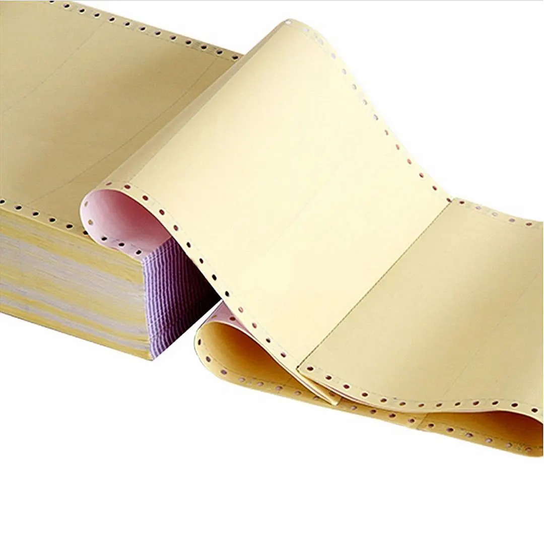 Papier d'ordinateur de haute qualité, 2 plis, 3 parties égales, bords détachables colorés, 1000 Pages, pour l'impression, 9,5 x 11 pouces 1
