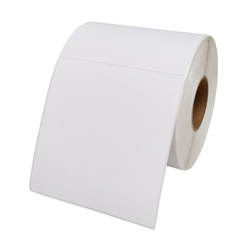 Zavod ulgurji 100x150 yorliqli termal stiker A6 o'z-o'zidan yopishtiruvchi qog'ozni etkazib berish 4 x 6 fanfold yorliq varag'i 4