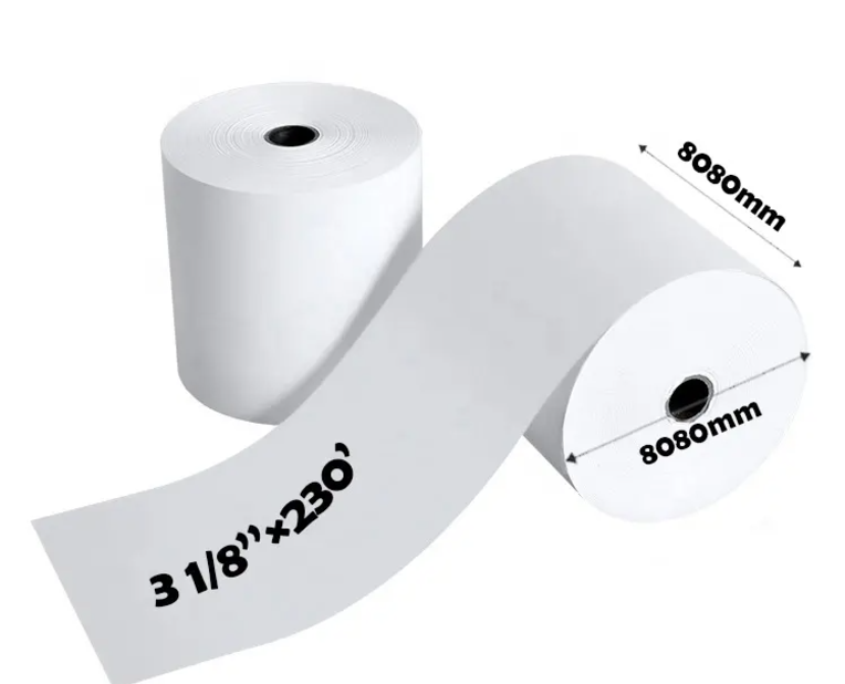 Oshxona buyurtmalari uchun moslashtirilgan 80x80 mm termal qog&39;oz rulosi 2