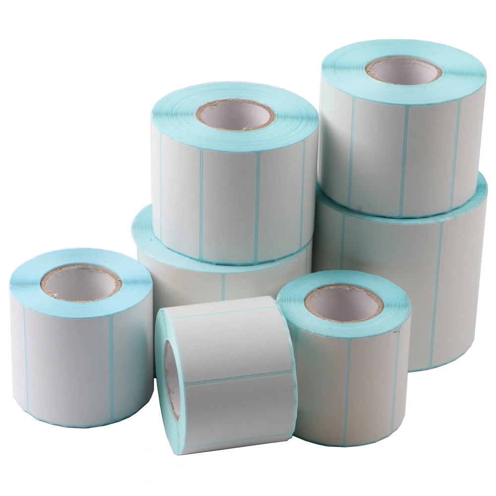 4-6 inch Thermal Adhesive Sticker Label Paper Roll for Barcode Logistics Shipping Printing Thermal Label Sticker 1