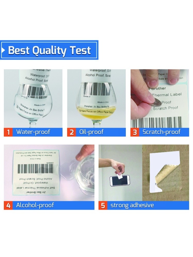 Premium Version 150x100mm Self Adhesive Shipping Labels Express Delivery Paper Compatible with Thermal Printers 8