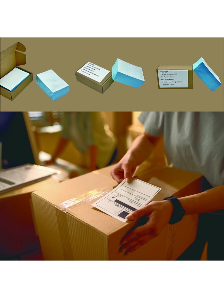 Premium Version 150x100mm Self Adhesive Shipping Labels Express Delivery Paper Compatible with Thermal Printers 5