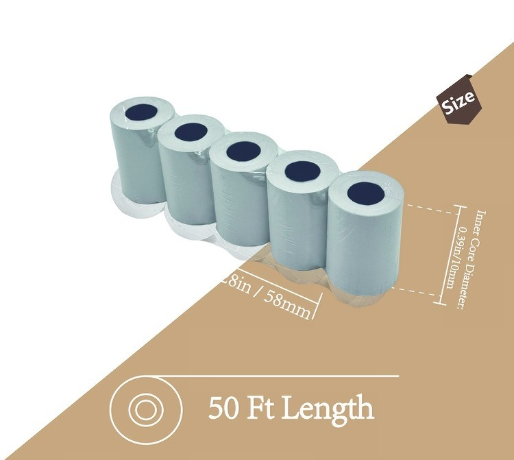 Industrial Grade 80*70mm Thermal Shipping Label Paper - Waterproof, Oil Resistant, High Temperature Adhesive, Tear Resistant - Logistics & Transportation Barcode Rolls 3