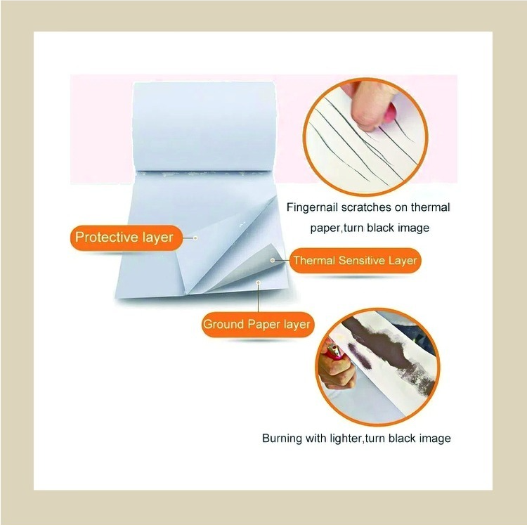 57*39mm Máy tính tiền không thấm nước cuộn giấy cho máy POS - 4