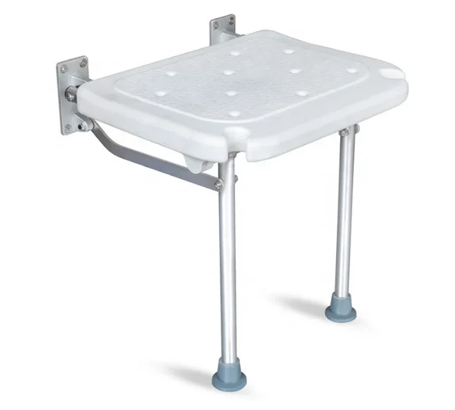 Adjustable Aluminum Alloy Shower Stool for Elderly and Disabled 1