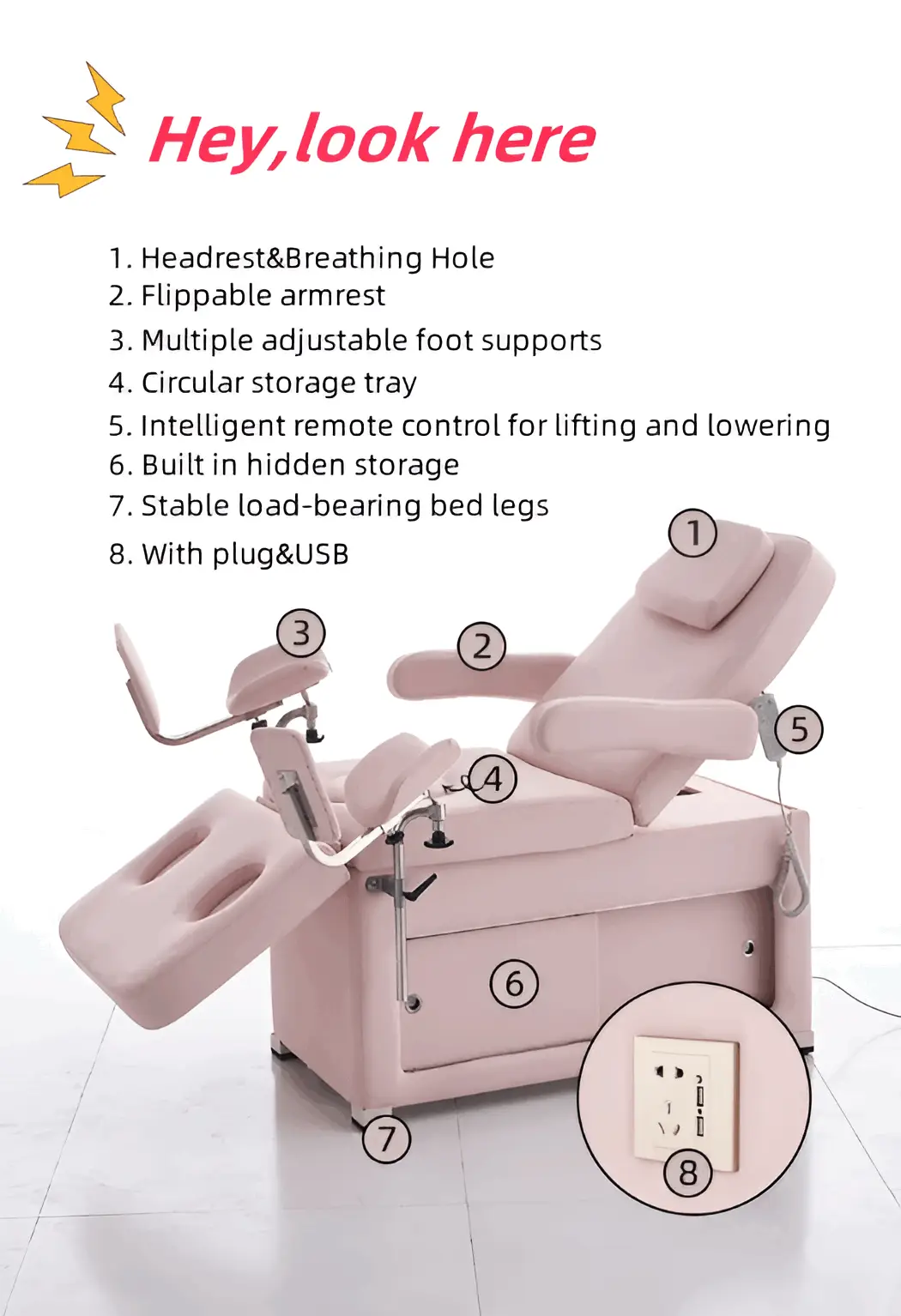 Osen Medical Hospital Style Adjustable Beds DD03directly Sale 7
