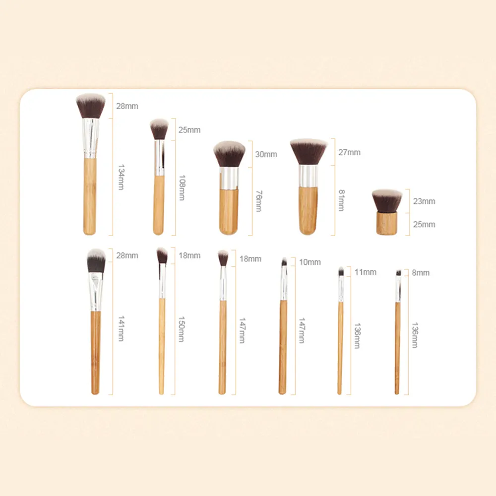 ZUKIMM Makeup Brushes Set Customized Factory Direct Supply 10