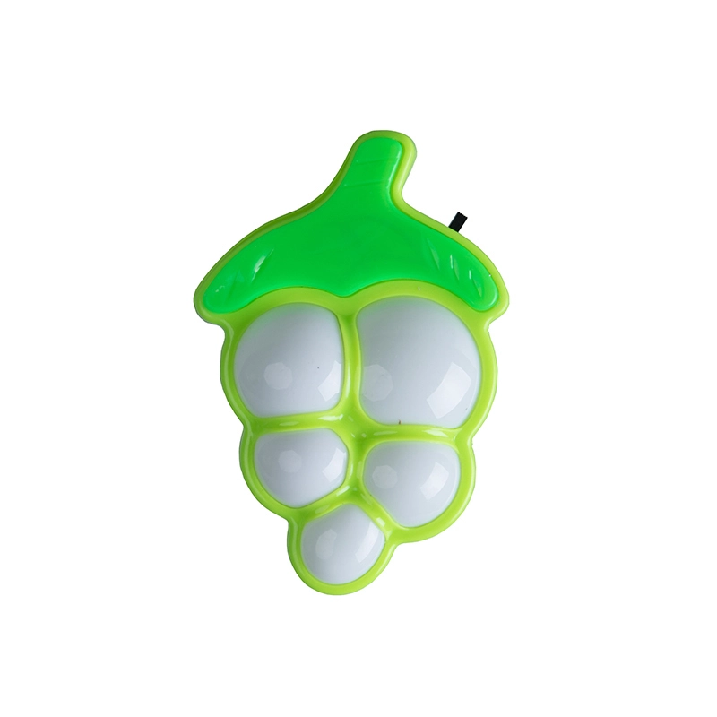 Fruit grape shape LED mini switch plug in plastic LED night light with 0.5W and 110V or 220V 1