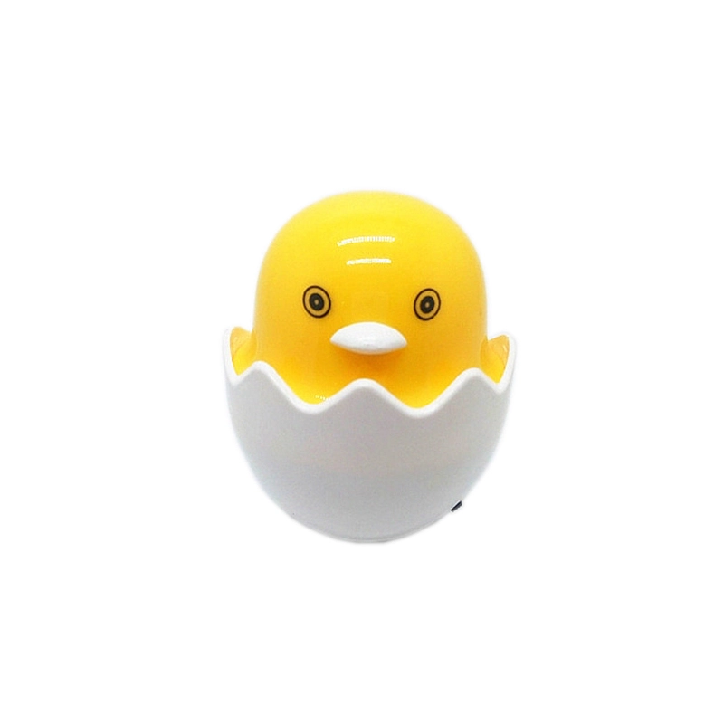 Popular Nightlight Cute Mini Yellow Chicken plug in Night Light Children's Bedroom Creative Cartoon Decor Lamp EU 1
