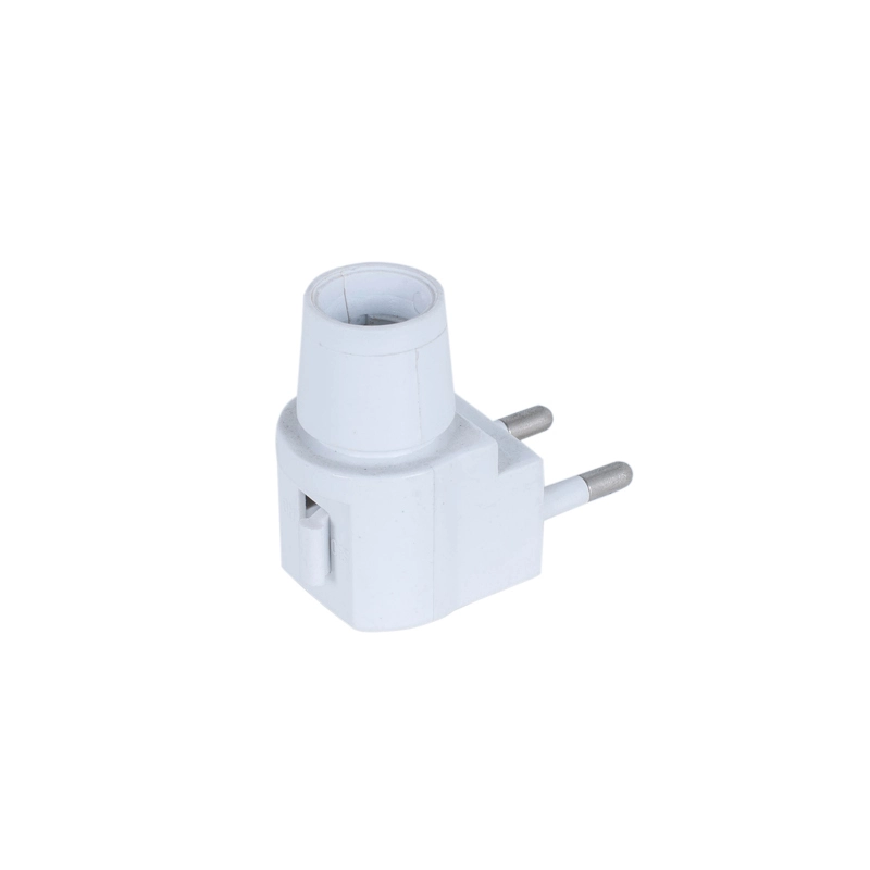 E12 night light socket lamp holder with plug CE approved 220V/110V 1