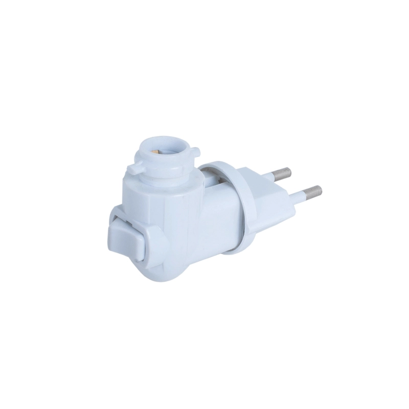 CE ROHS night light base socket 360° rotary plug for EU market 220V 110V 1