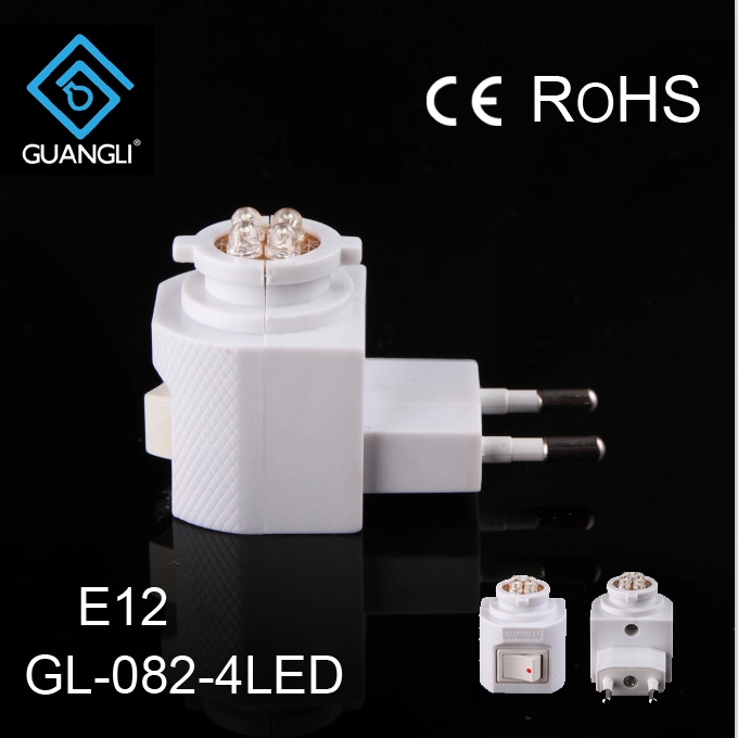 E12 European holder socket for plastic socket decorative plug in lamp holder with LED switch 1