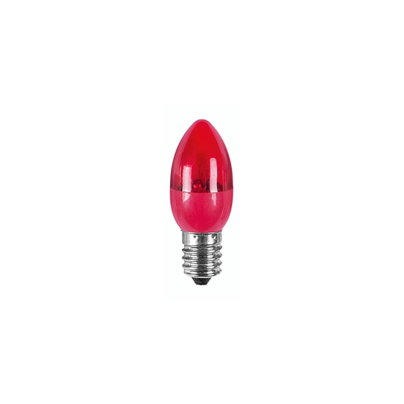 CE approved E12 E14 Caliber plastic night LED bulb C7 white light or warm light Transparent lampshade 1