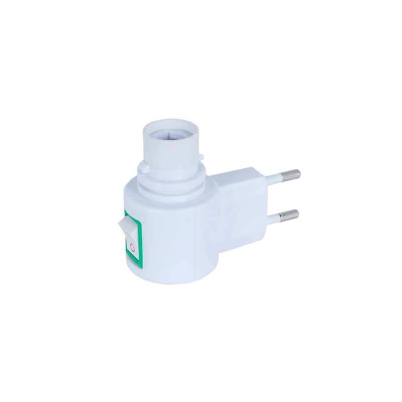 CE approved night light base socket  vertical electrical plug lamp holder E12 7W or 15W 220V 240V 1