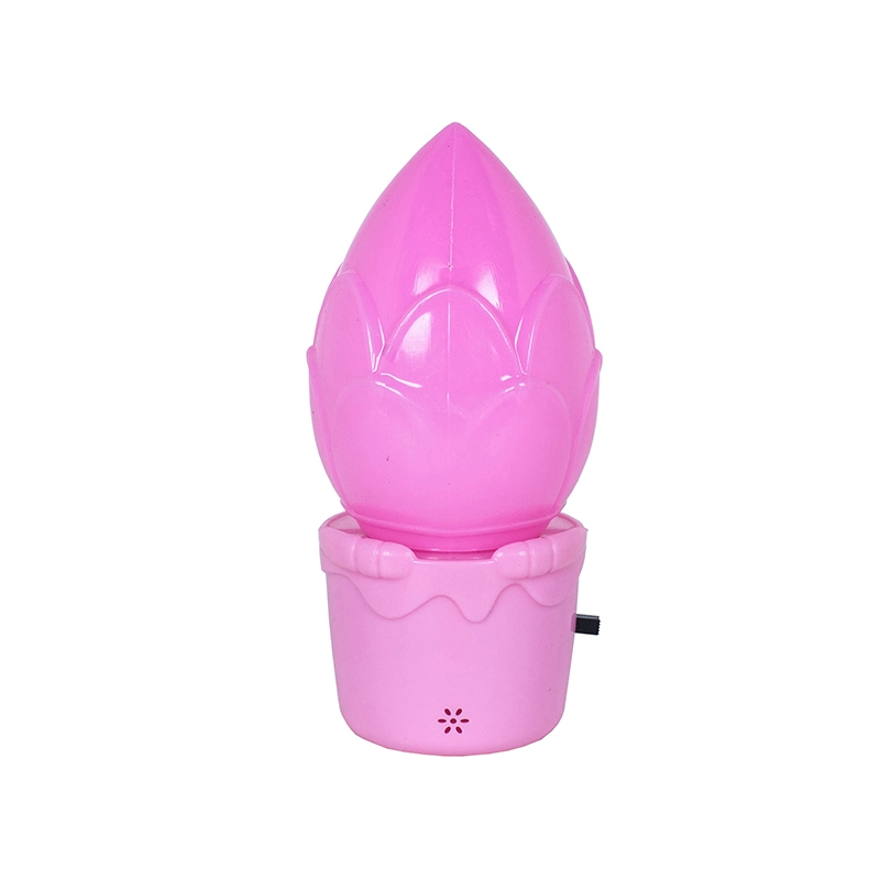 Flower shape LED night light mini switch plug in for kids baby bedroom 1