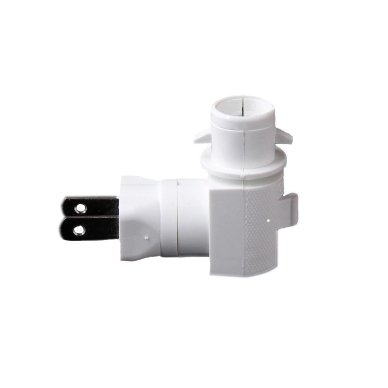 ETL approved US night light socket with rotating plug in wall lamp 110V 1