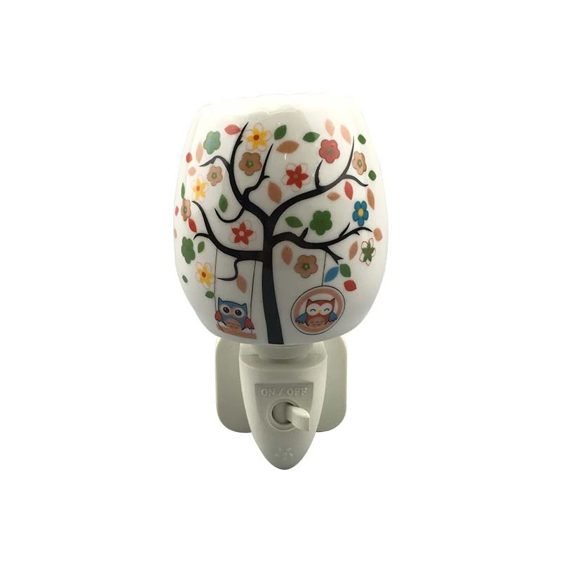 Plug In Decorative Ceramic Night Light with Aroma Essential oil for Bedroom Decoration 1