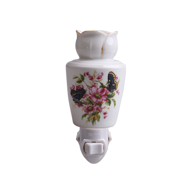 110-240v,0.5-15w aroma night light ceramic lamp porcelain night lamp1 1