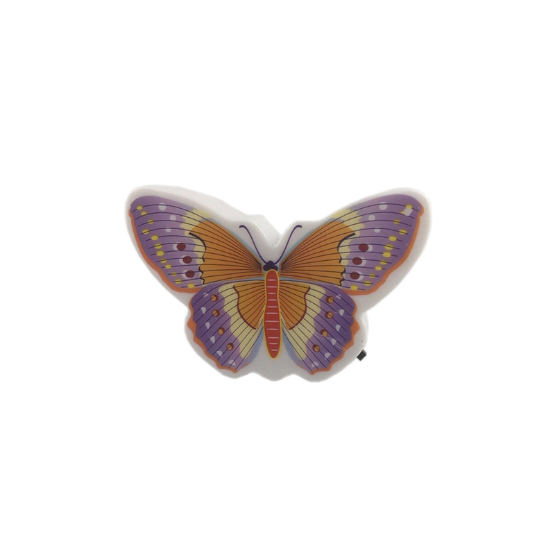Beautiful Butterfly Animals 4 SMD mini switch plug in room usege night light with 0.5W  AC 110V or 220V 1