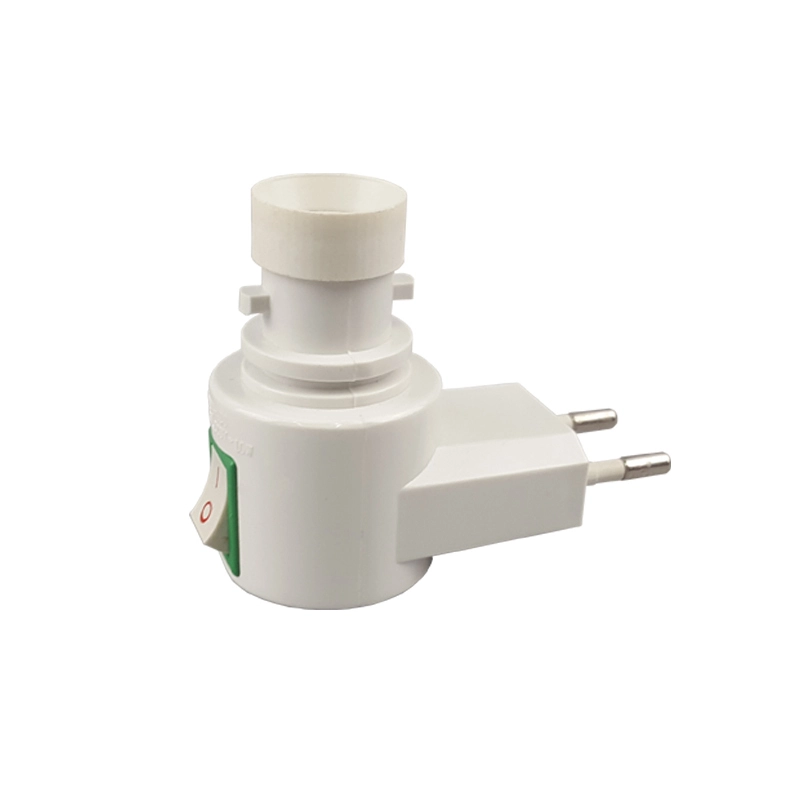 European plug switch night light socket electrical plug lamp holder E14 cap 5W 7W 10W 220-240V 1