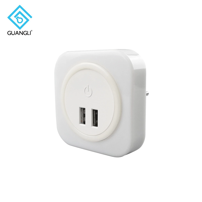 USB Charger LED Night Light Touch Sensor lamp with dimming function Output 5V 2.1A for Mobile Phone iPad PSP ETC  1