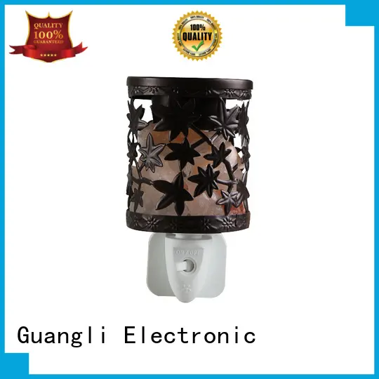 plug-in salt night light ceramic cover for improve sleeping Guangli 1
