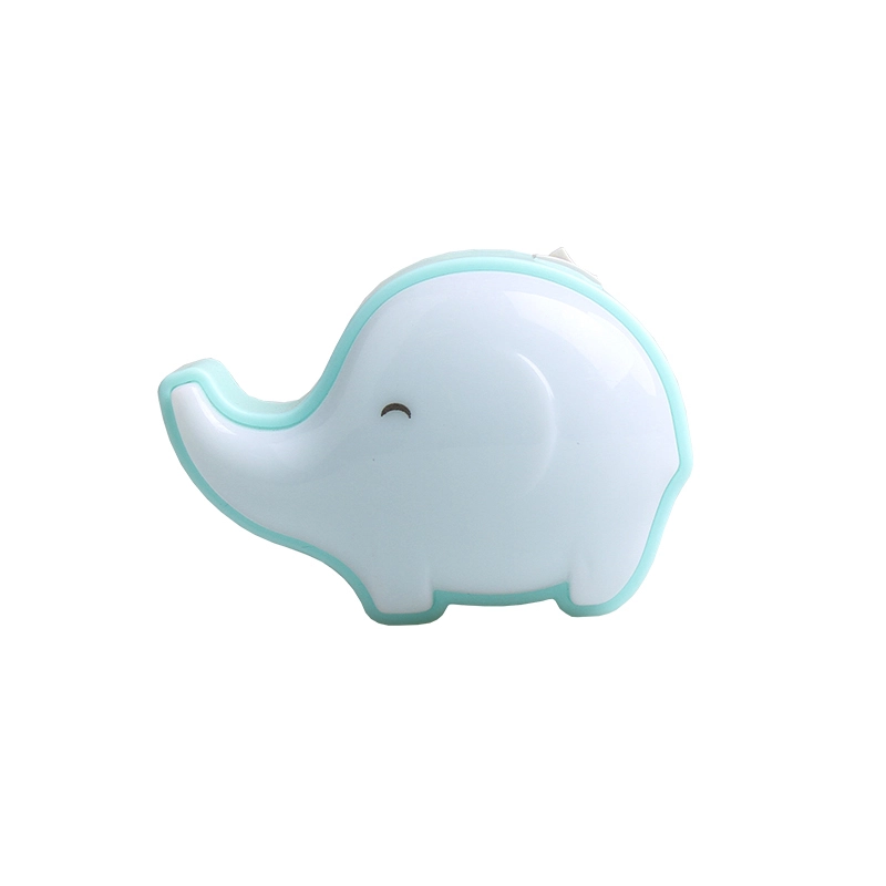Lovely elephant Crazywan Kids 3 SMD Small switch Wall Night Lamp for Children plug in 0.5W AC 110V 220V 1
