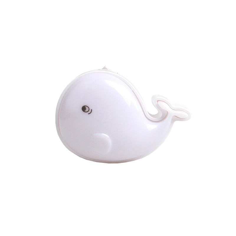 The whale shape 3SMD mini switch plug in night light 0.5W AC 110V or 220V 1