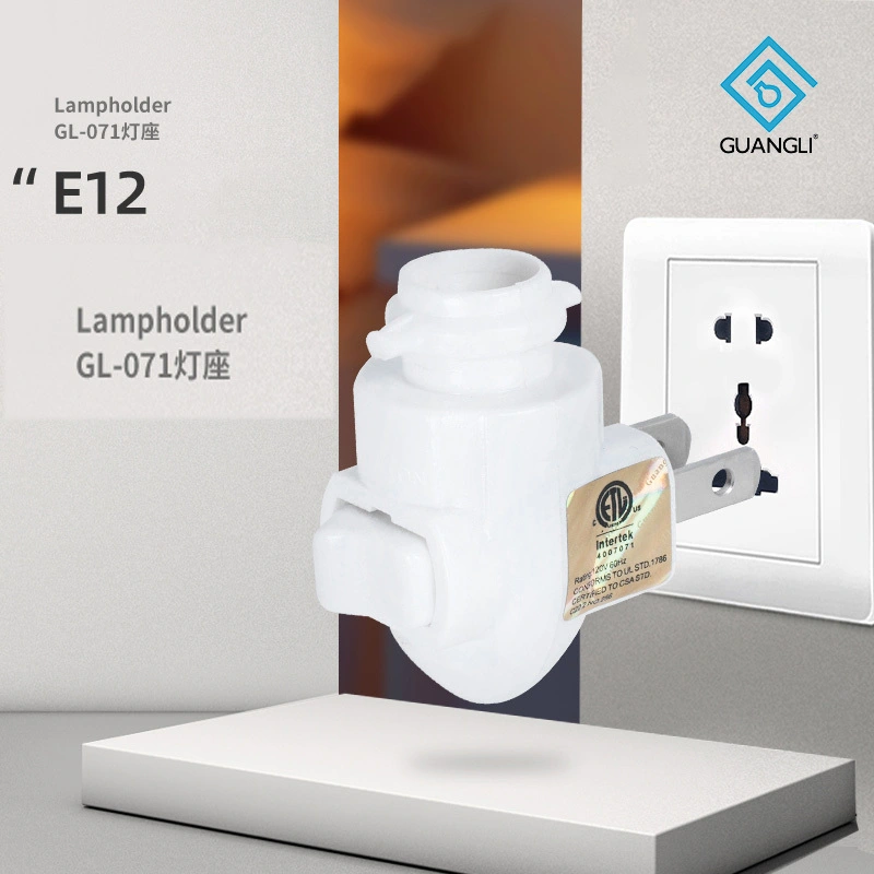 ETL/CETL Wholesale Night Light Bulb Socket American Night Light Base Socket for Wall Lamp Holders 1