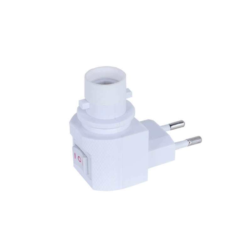 European plug Switch night socket electrical plug  lamp holder E12 cap 5W 7W 15W 220V 1