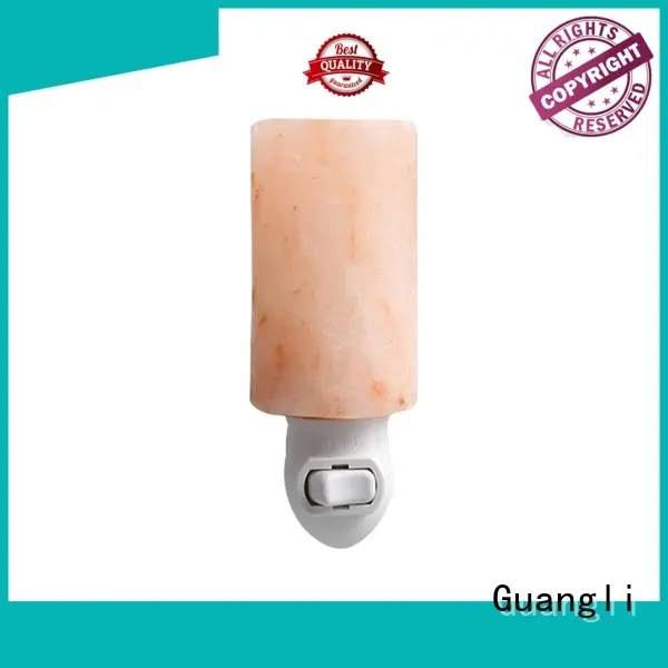 Guangli quality salt lamp night light ceramic cover for improve sleeping 1