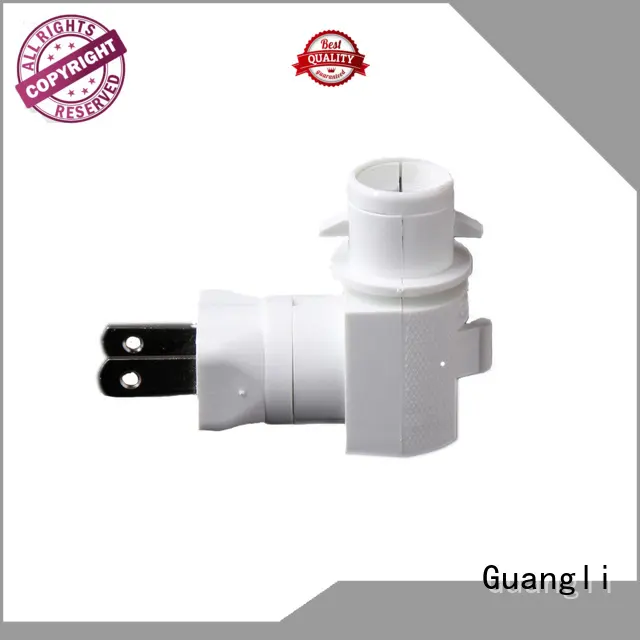 ETL approved US night light socket with rotating plug in wall lamp 110V 1