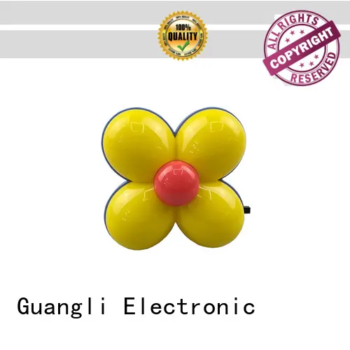 Clover flower shape 4 SMD mini switch plastic material plug in night light 0.5W AC 110V 220V 1