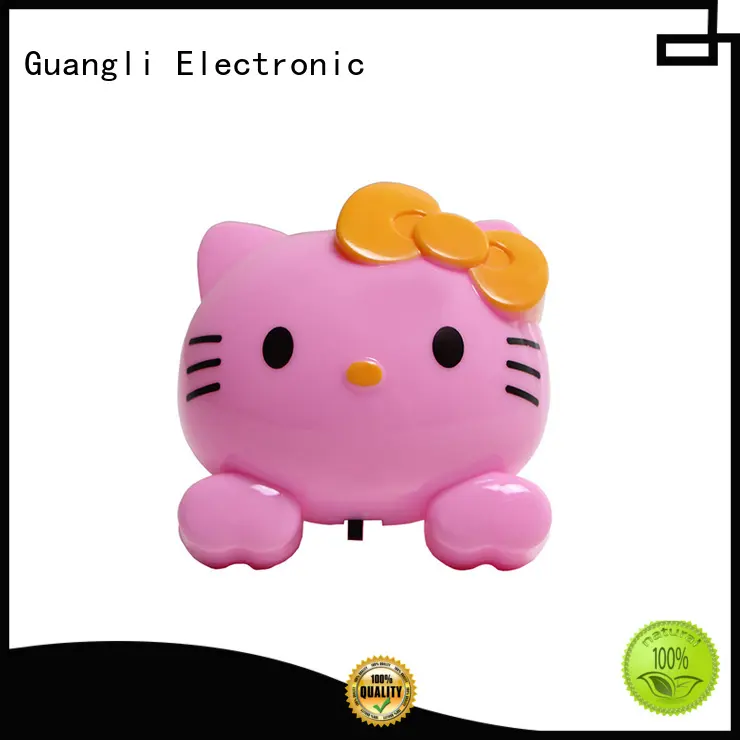 4SMD mini switch plug in rabbit cat cute ears shape night light For Baby Bedroom cute gift 1