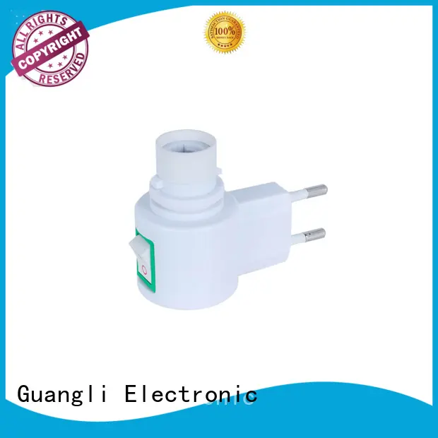 CE approved night light base socket  vertical electrical plug lamp holder E12 7W or 15W 220V 240V 1