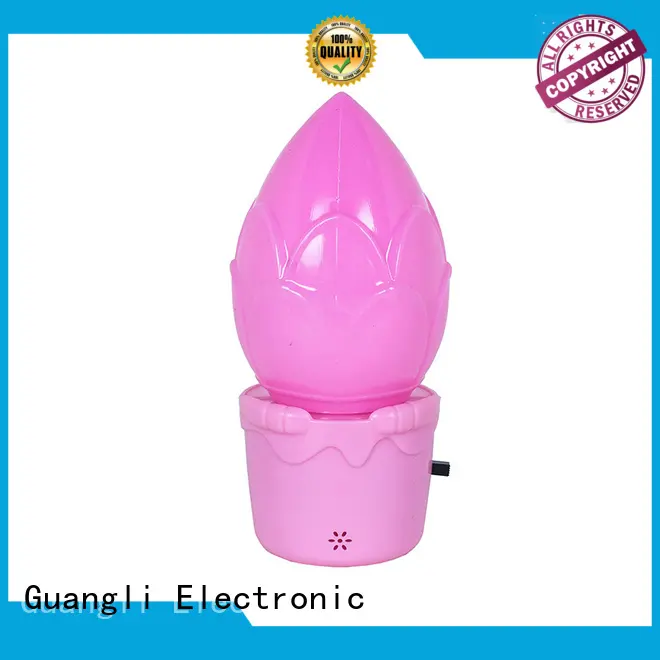 Flower shape LED night light mini switch plug in for kids baby bedroom 1