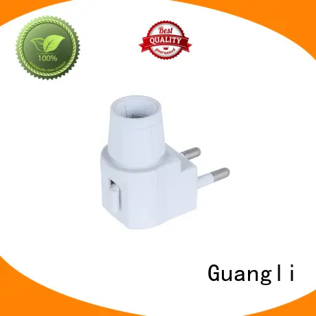 E12 night light socket lamp holder with plug CE approved 220V/110V 1