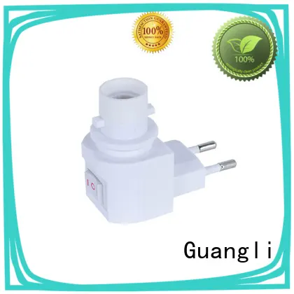 Guangli 360°rotatable night light socket factory price for hallway 1