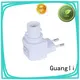 Guangli 360°rotatable night light socket factory price for hallway 1