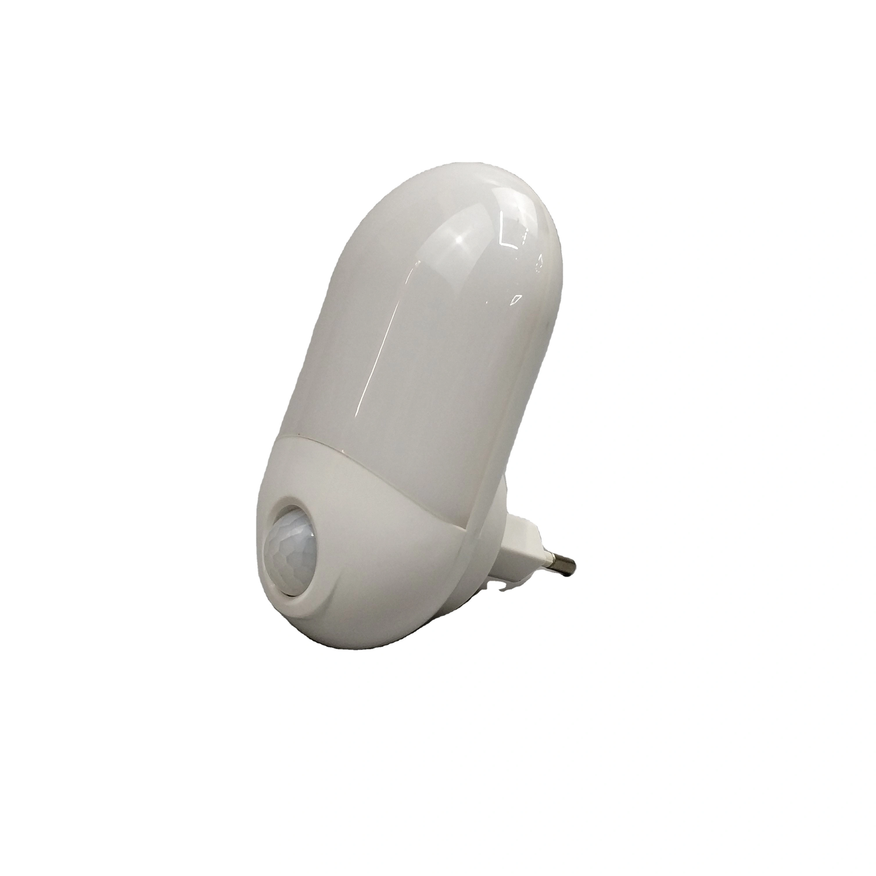 OEM HWX-02 Intelligent light control human body infrared sensor LED night light plug in wall lamp 1
