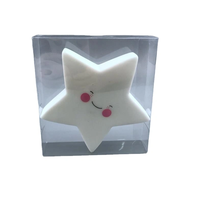 LED Creative Cute star with smile face ECO-ABS battery cartoon night light gift for Children Baby Kids 1