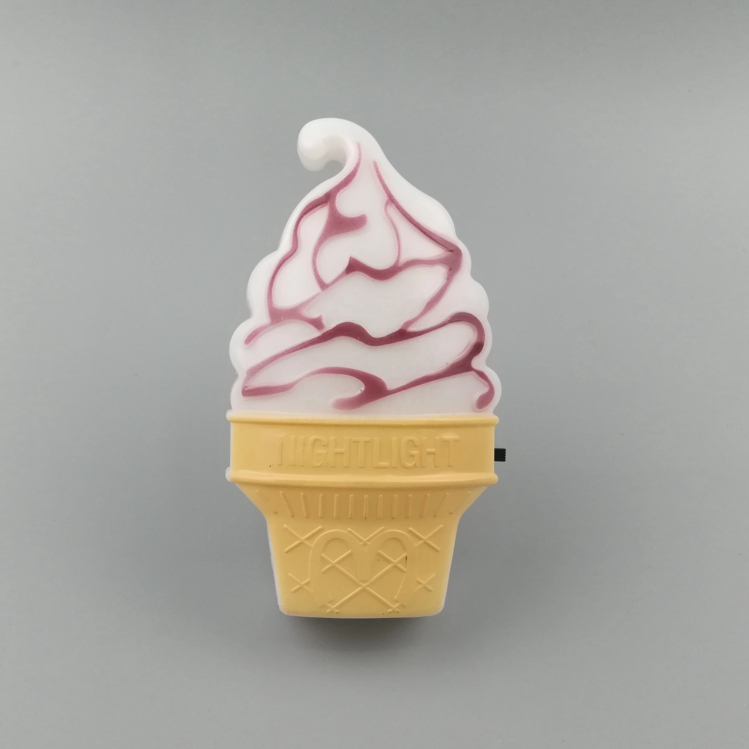 GL-W036 Pink Ice Cream Night Light Model Toys Children Kid Bedroom Decor Gift sensor plug in lighting 1