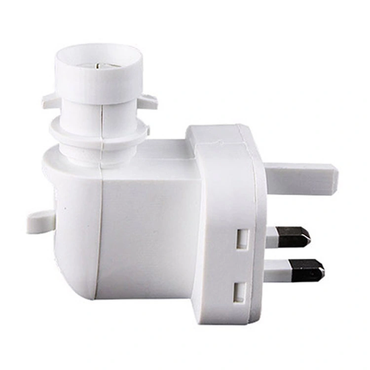 E14 BS UK lamp socket plug in CE ROHS approved salt night light electrical with 5W or 7W or 15W lamp holder and 220V or 240V 1