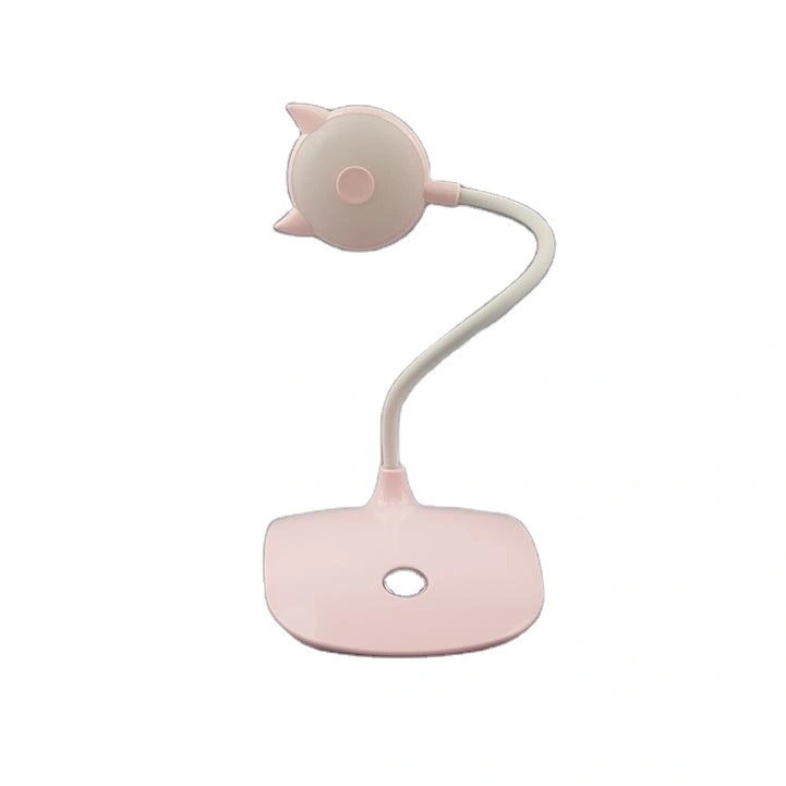Cat head shape USB battery Simplified Touch sensor reading LED table lamp for desk 1