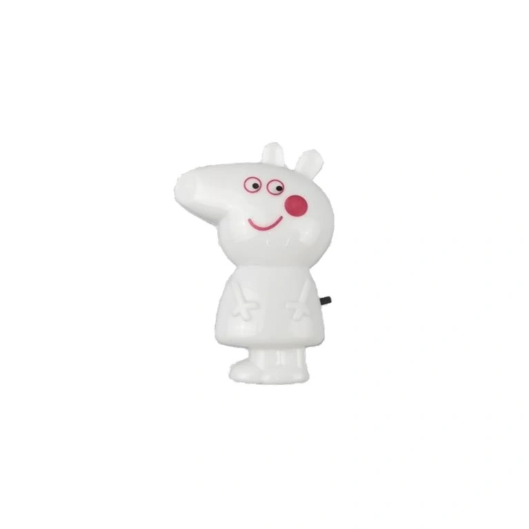 W098 US mini pig switch plug in led cartoon night light For Baby Bedroom decoration child gift 1