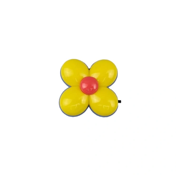 OEM GL-W092 Four Leaf Clover flower 4 SMD mini switch plastic material plug in children gift night light 1